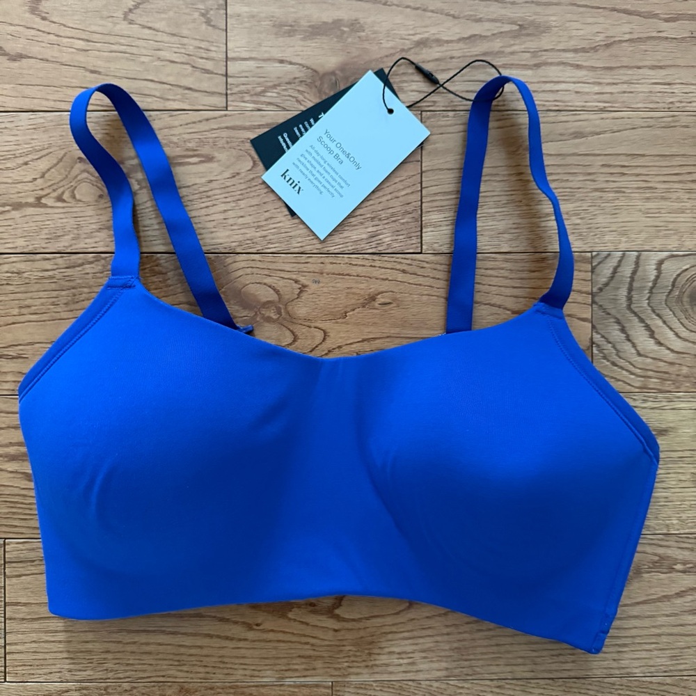 Knix NWT The one and only scoop bra, size M+, cobalt blue